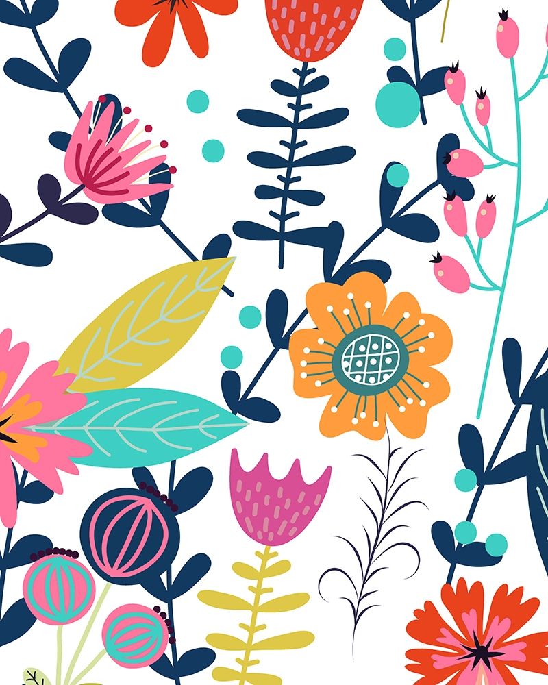 Colorful Floral 2 art print by Kimberly Allen for $57.95 CAD