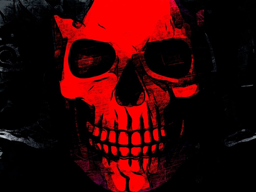 Red Skull art print by Kimberly Allen for $57.95 CAD