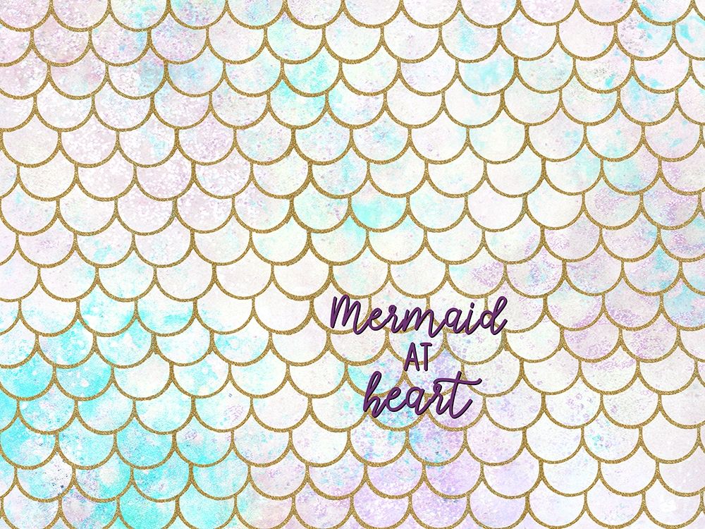 Mermaid Scales W Words art print by Kimberly Allen for $57.95 CAD