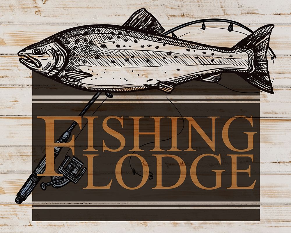 Fishing Lodge V2 art print by Kimberly Allen for $57.95 CAD