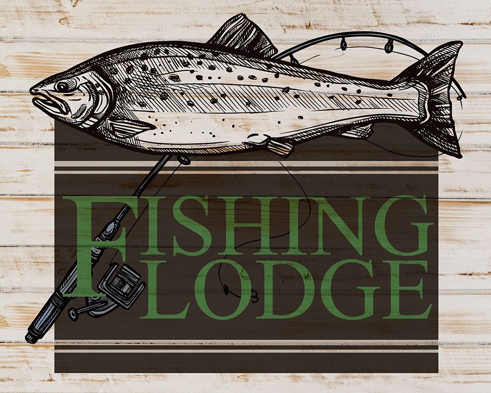Fishing Lodge art print by Kimberly Allen for $57.95 CAD