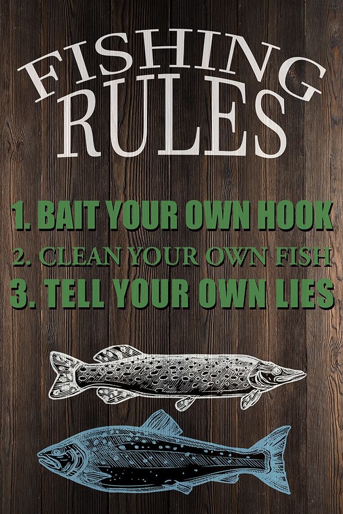 Fishing Rules art print by Kimberly Allen for $57.95 CAD