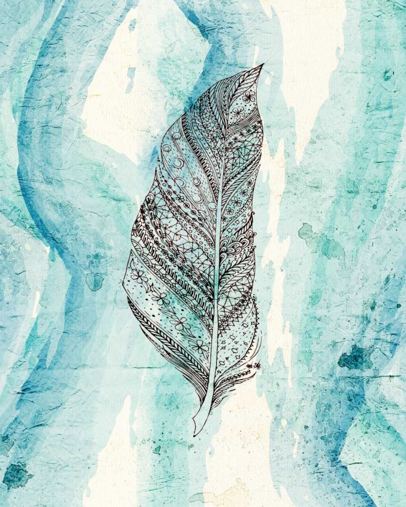 Henna Feather 2 art print by Kimberly Allen for $57.95 CAD