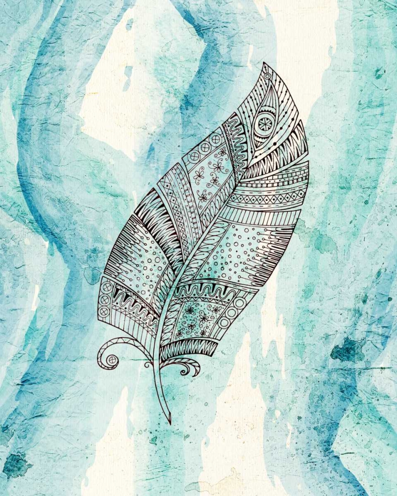 Henna Feather 3 art print by Kimberly Allen for $57.95 CAD