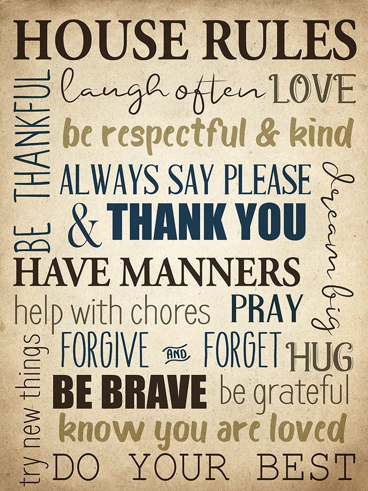 House Rules art print by Kimberly Allen for $57.95 CAD