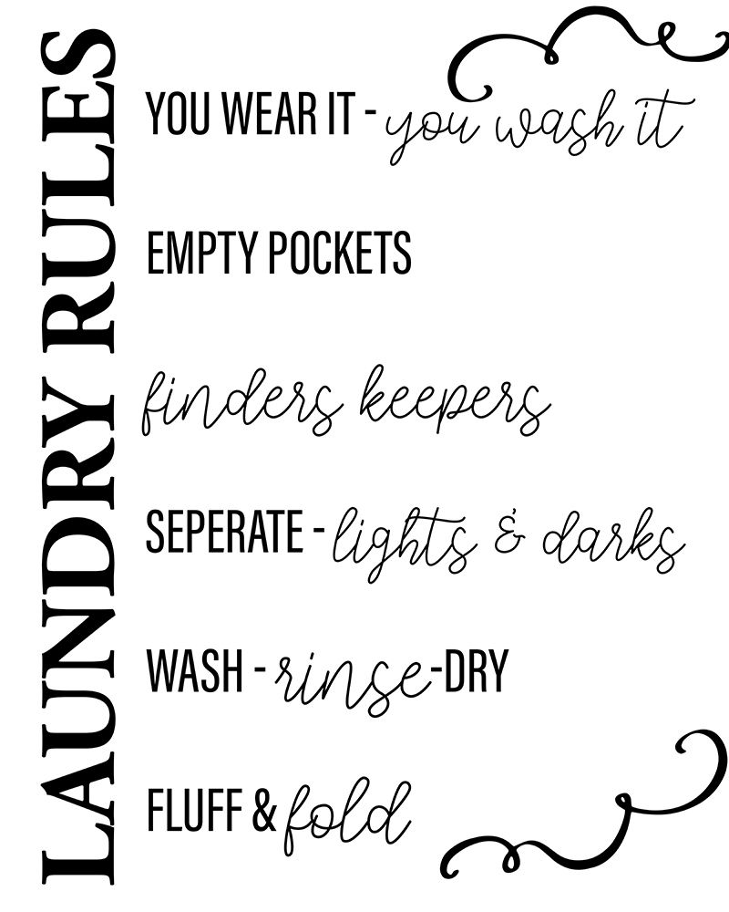 Laundry Rules art print by Kimberly Allen for $57.95 CAD