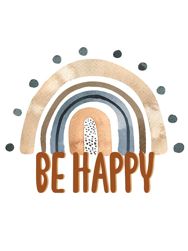 Be Happy Rainbow art print by Kimberly Allen for $57.95 CAD