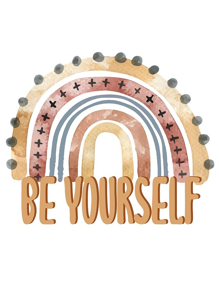 Be Yourself Rainbow art print by Kimberly Allen for $57.95 CAD