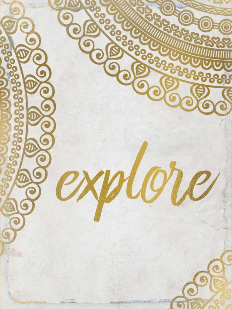 Wander Henna Gold 4 art print by Kimberly Allen for $57.95 CAD