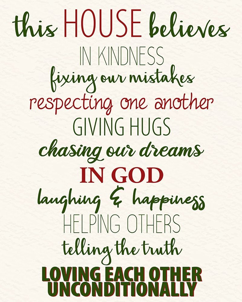 This House Believes Holiday art print by Kimberly Allen for $57.95 CAD