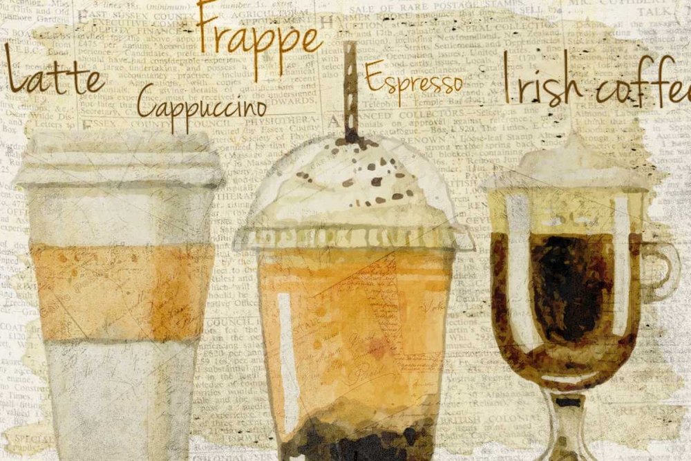 Newsprint Coffee 1 art print by Kimberly Allen for $57.95 CAD