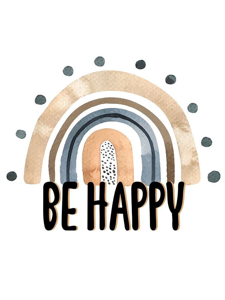 Be Happy Rainbow V2 art print by Kimberly Allen for $57.95 CAD