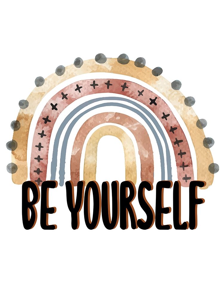 Be Yourself Rainbow V2 art print by Kimberly Allen for $57.95 CAD