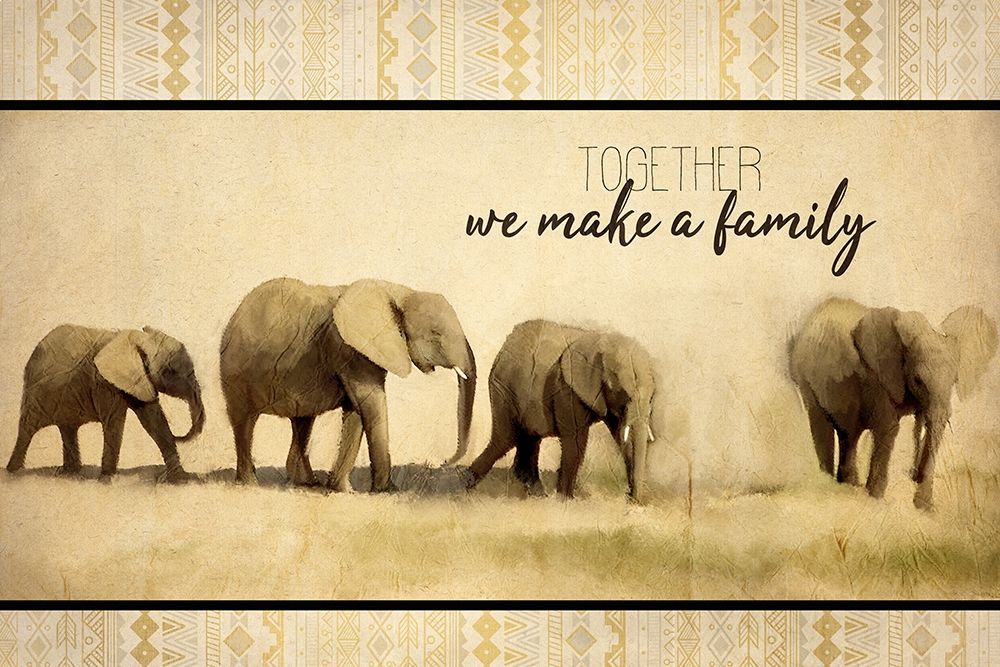 Elephant Family art print by Kimberly Allen for $57.95 CAD
