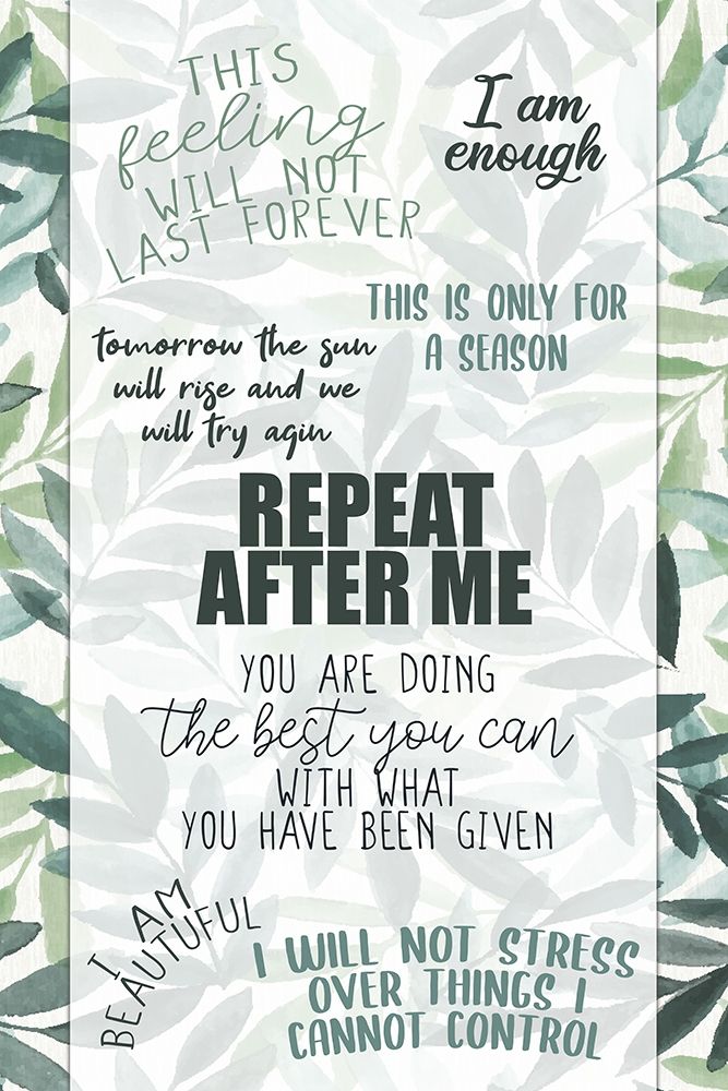 Repeat After Me art print by Kimberly Allen for $57.95 CAD