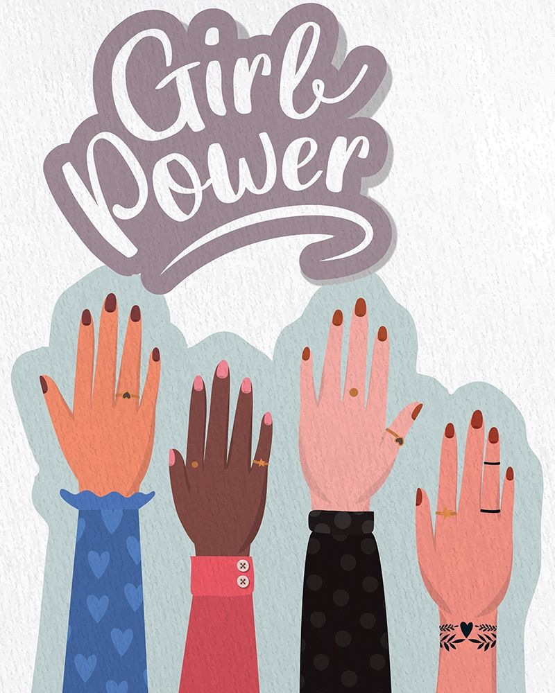 Girl Power Hands art print by Kimberly Allen for $57.95 CAD