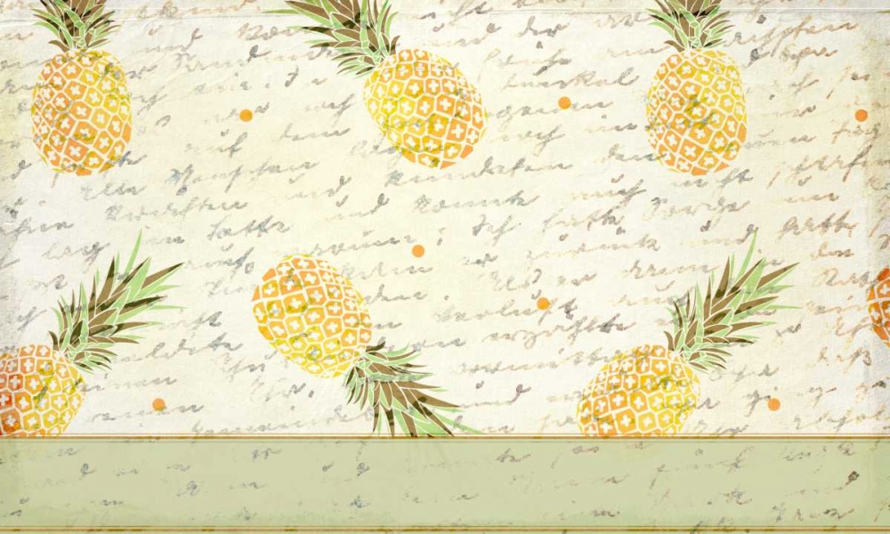 Pineapple Letter art print by Kimberly Allen for $57.95 CAD