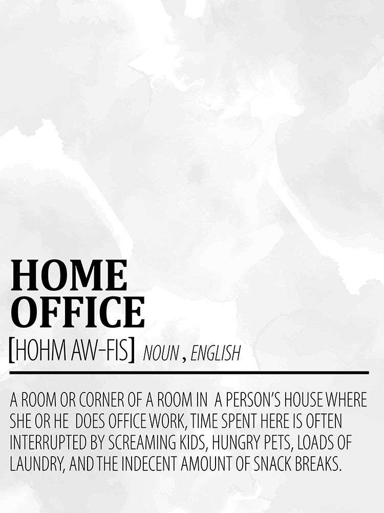Home Office 1 Watercolor BW art print by Kimberly Allen for $57.95 CAD