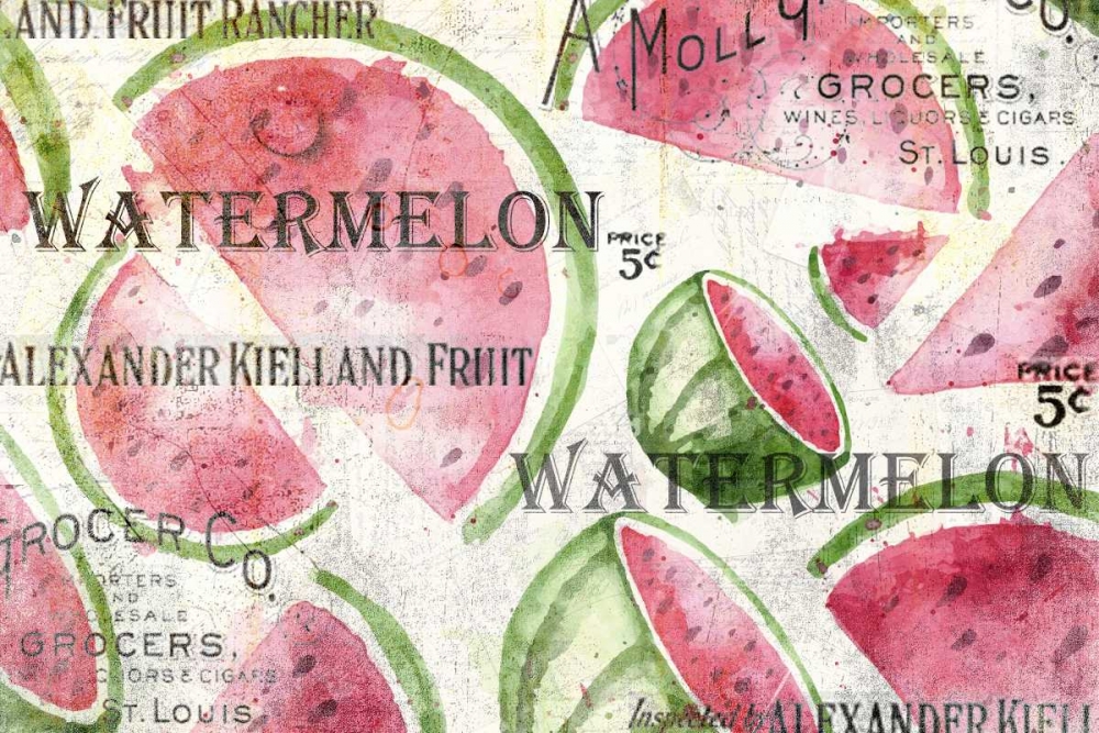 Watermelon Summer art print by Kimberly Allen for $57.95 CAD