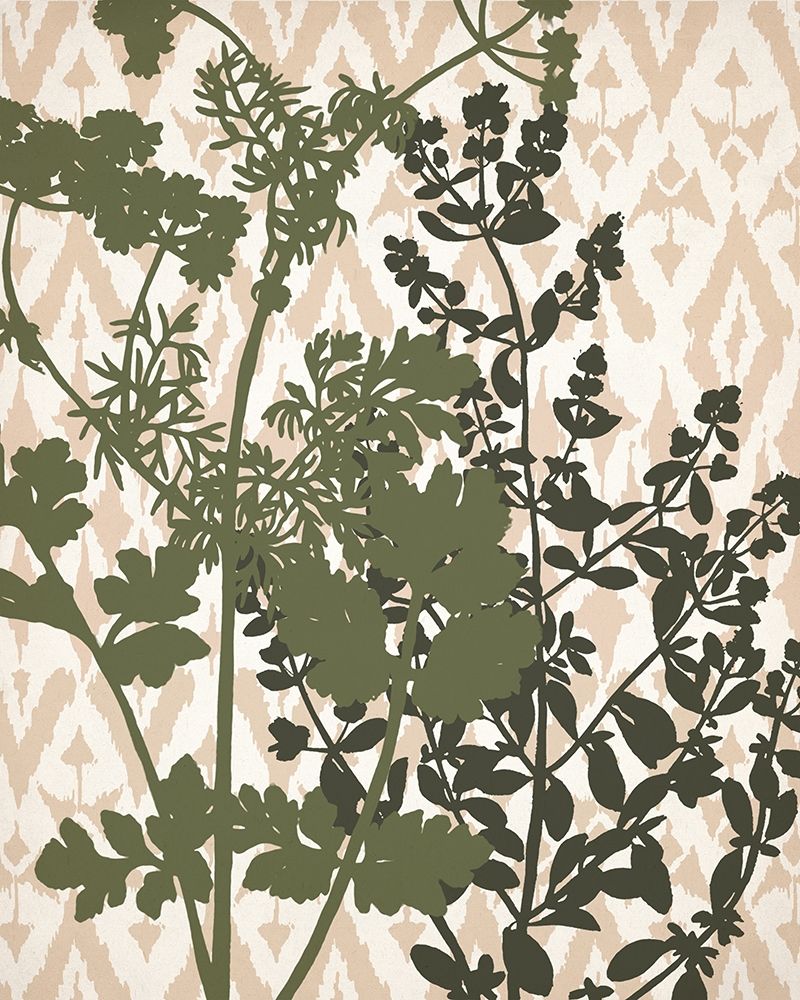 Ikat Botanical 1 art print by Kimberly Allen for $57.95 CAD