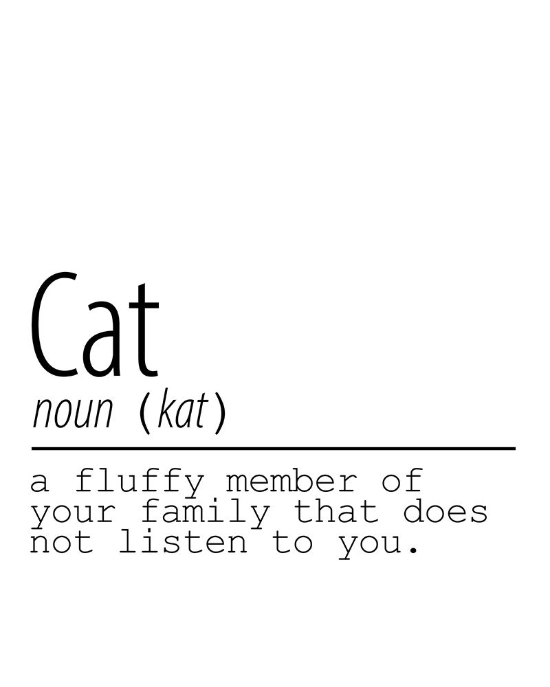 Cat Noun art print by Kimberly Allen for $57.95 CAD