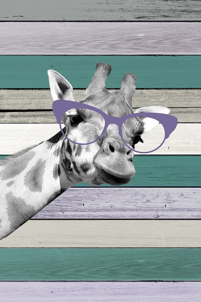 Giraffes Glasses 1 art print by Kimberly Allen for $57.95 CAD