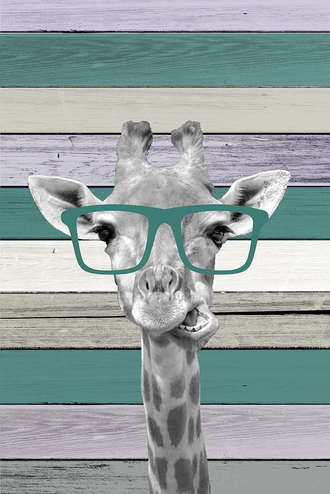 Giraffes Glasses 2 art print by Kimberly Allen for $57.95 CAD