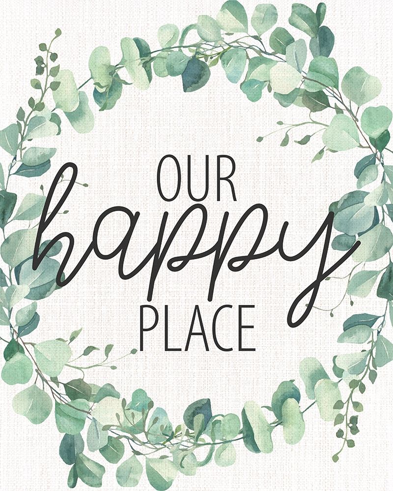 Our Happy Place Wreath art print by Kimberly Allen for $57.95 CAD