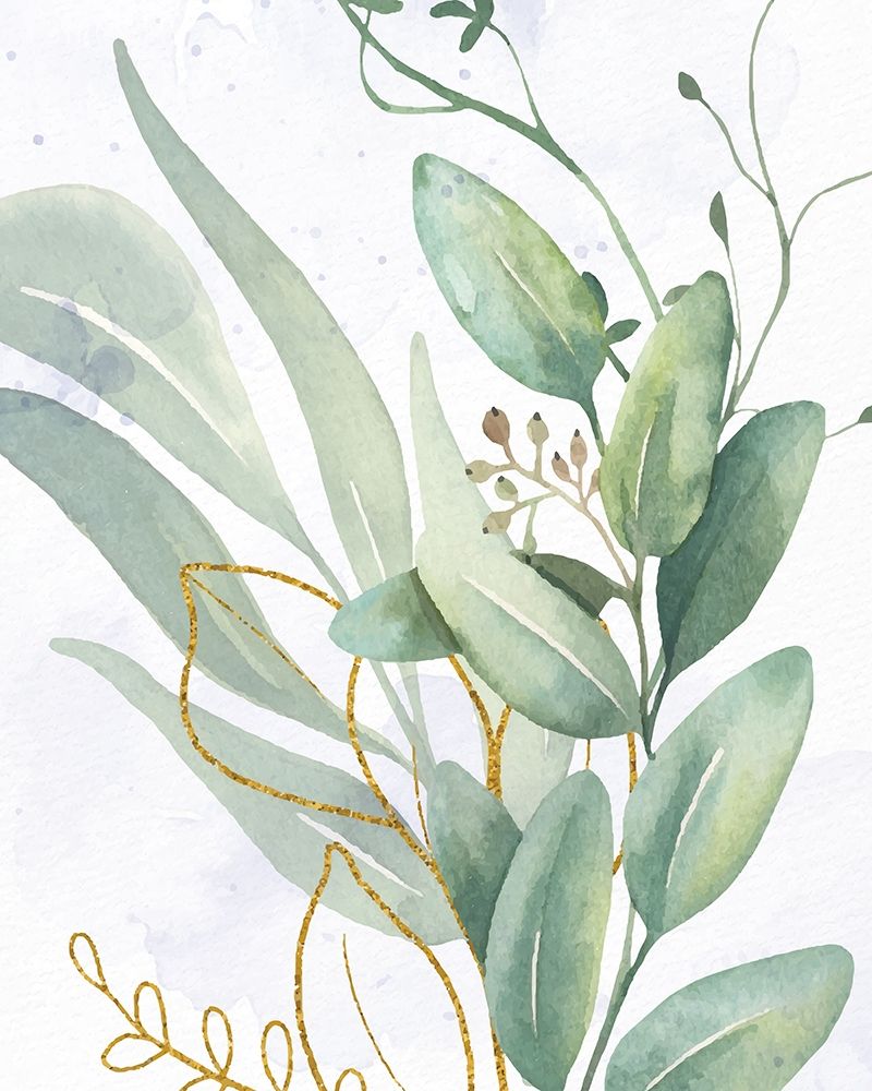 Greens 2 Gold art print by Kimberly Allen for $57.95 CAD