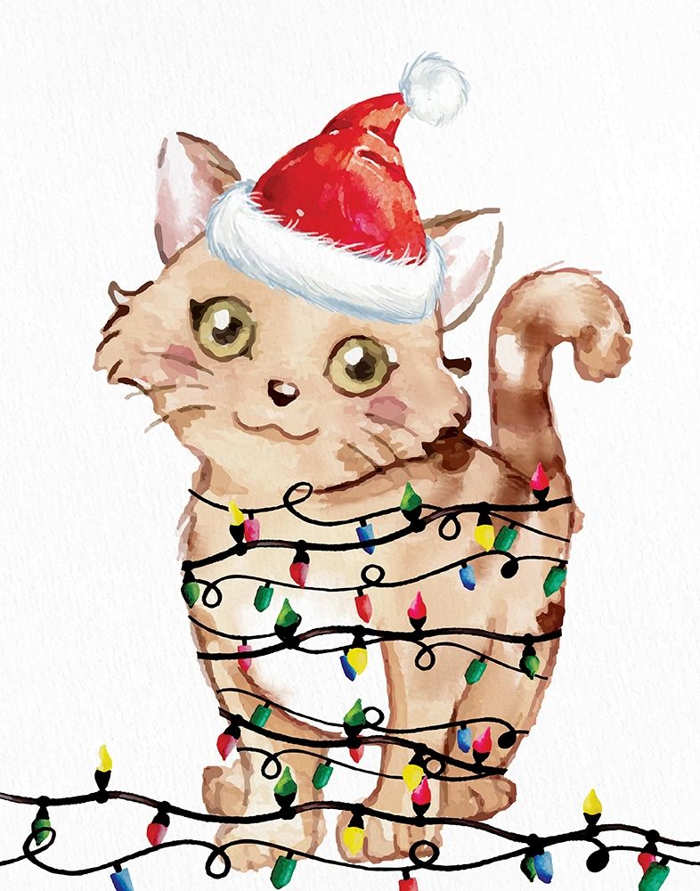 Kitten Lights 1 art print by Kimberly Allen for $57.95 CAD