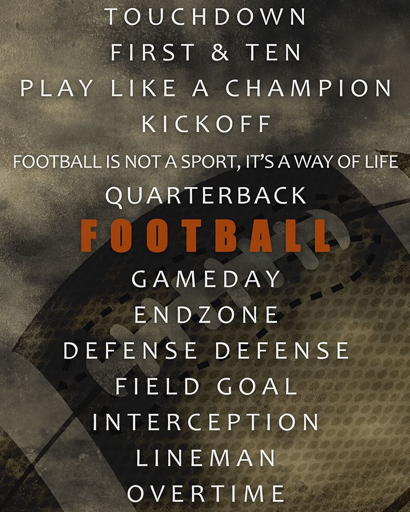 Football art print by Kimberly Allen for $57.95 CAD