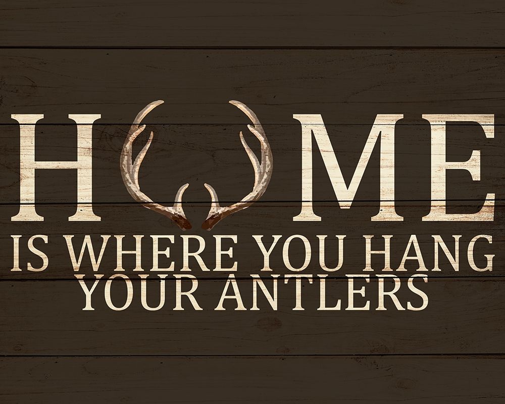 Home Antlers art print by Kimberly Allen for $57.95 CAD