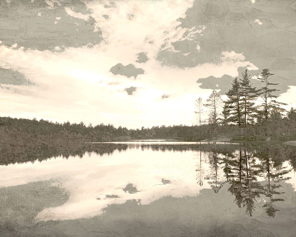 Sepia Lakefront art print by Kimberly Allen for $57.95 CAD