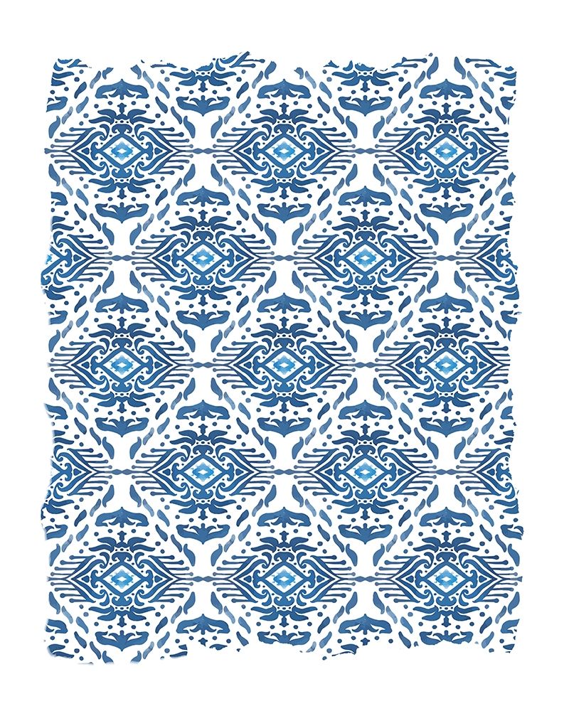Ikat Blue 2 art print by Kimberly Allen for $57.95 CAD