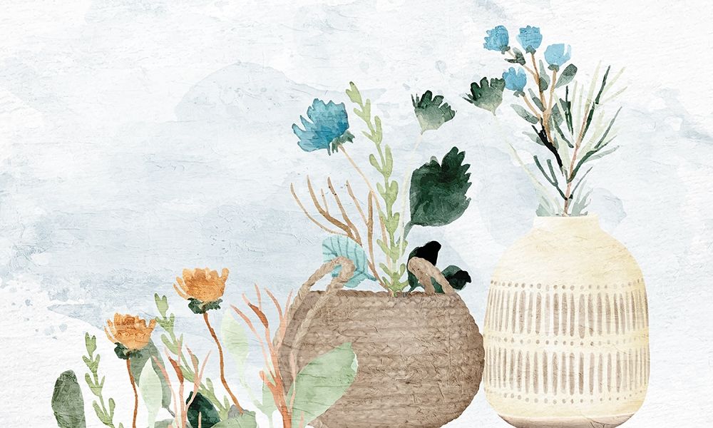 Flower Vases 2 art print by Kimberly Allen for $57.95 CAD