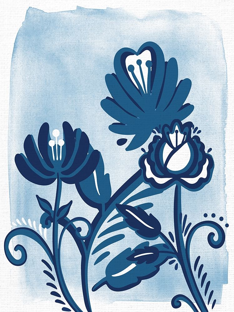 Folk Flower 1 art print by Kimberly Allen for $57.95 CAD