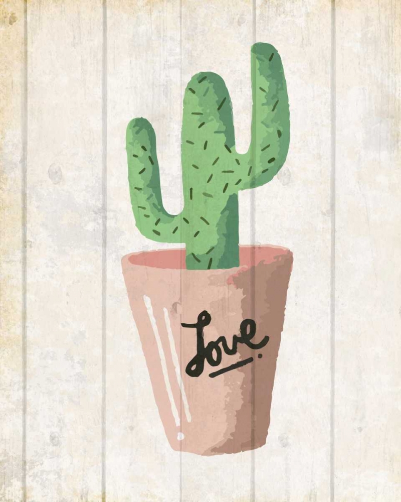 Love Cactus 1 art print by Kimberly Allen for $57.95 CAD