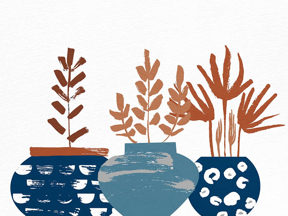Burnt Autumn Pots art print by Kimberly Allen for $57.95 CAD