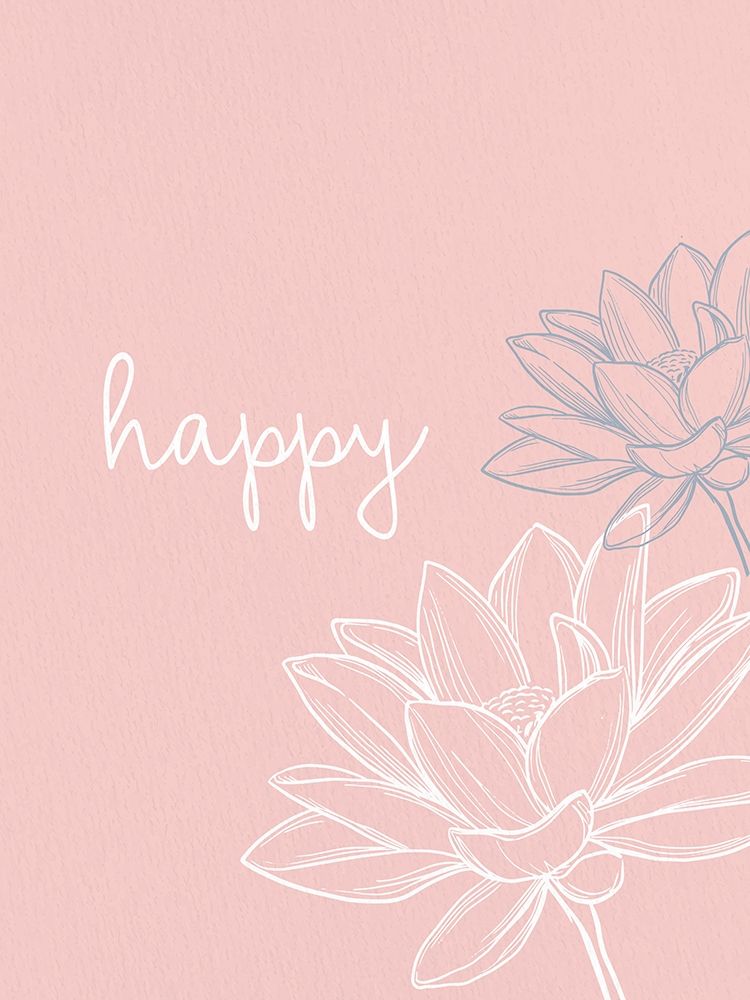 Happy art print by Kimberly Allen for $57.95 CAD