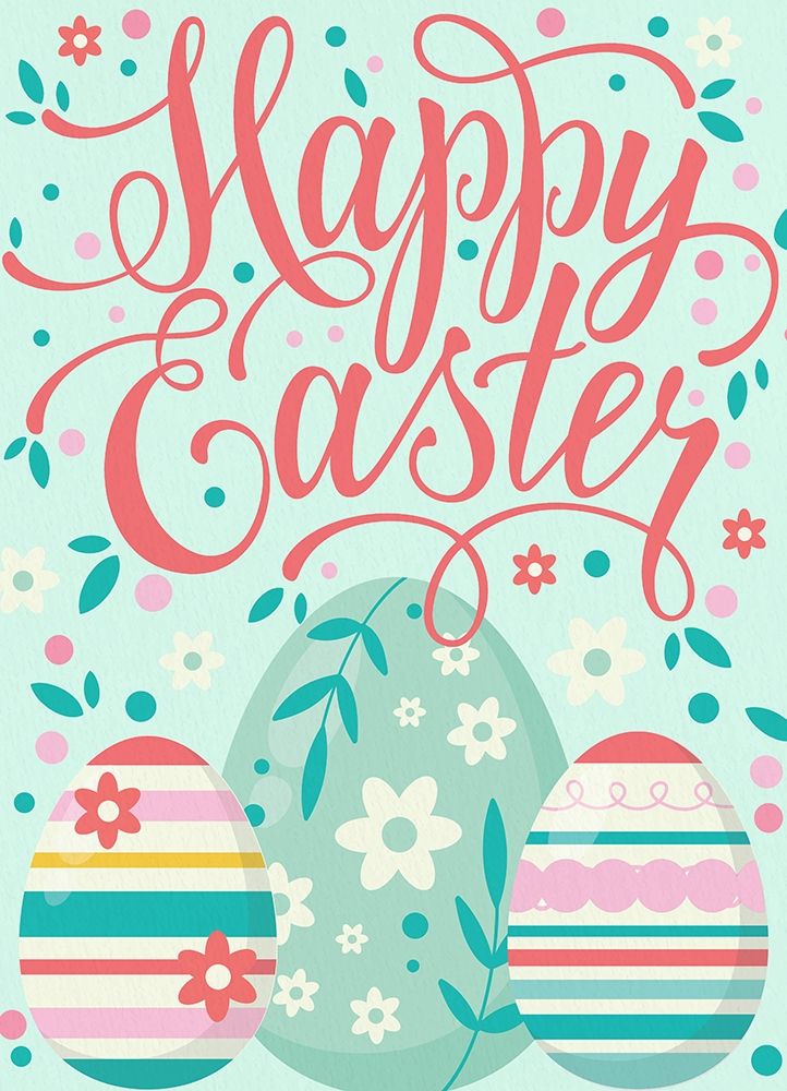 Happy Easter Eggs art print by Kimberly Allen for $57.95 CAD