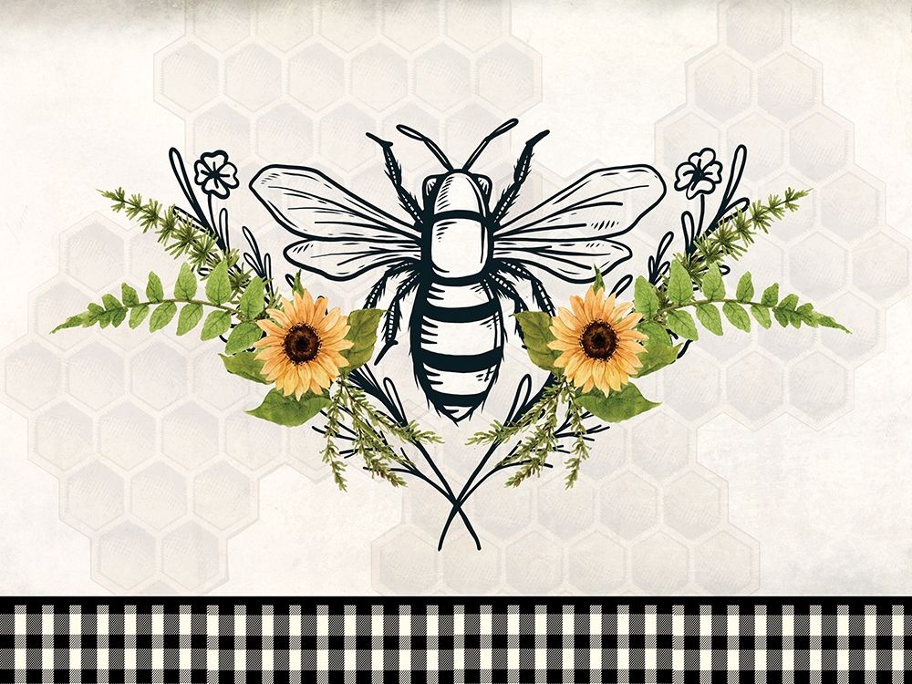 Bee Flower art print by Kimberly Allen for $57.95 CAD