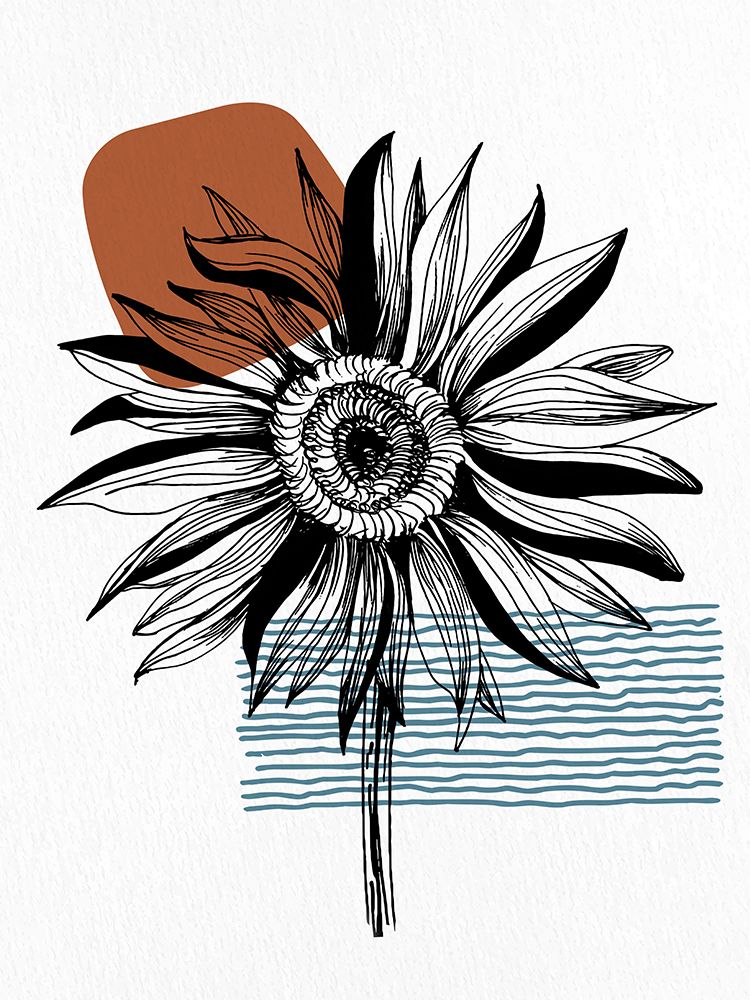 Inked Floral 2 art print by Kimberly Allen for $57.95 CAD