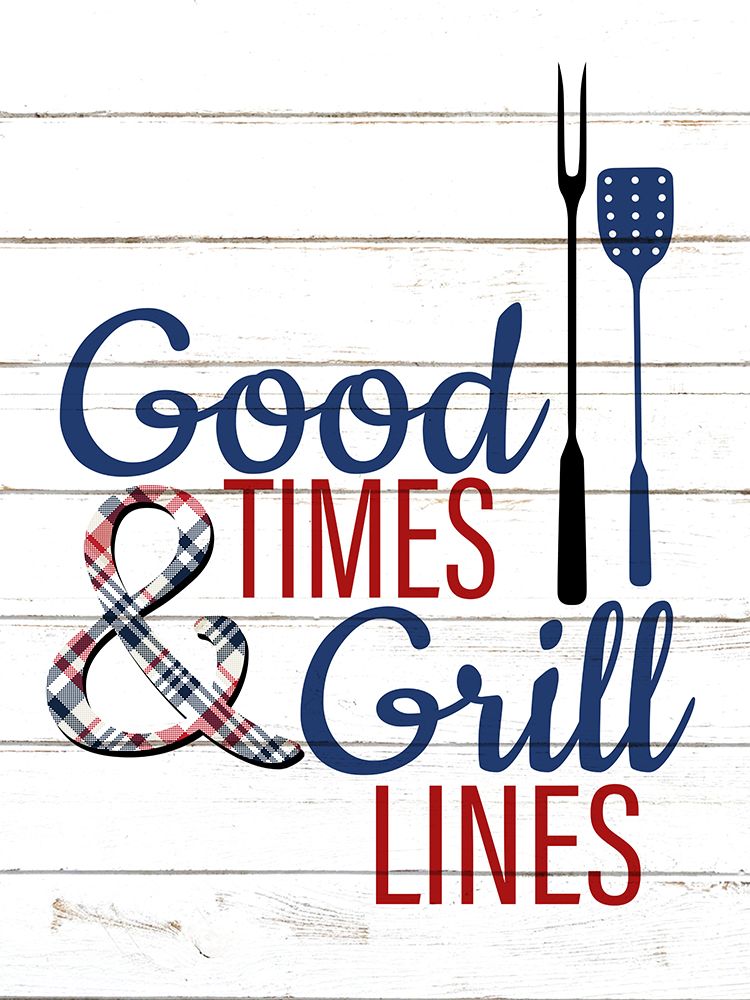 Good Times Grill Lines art print by Kimberly Allen for $57.95 CAD