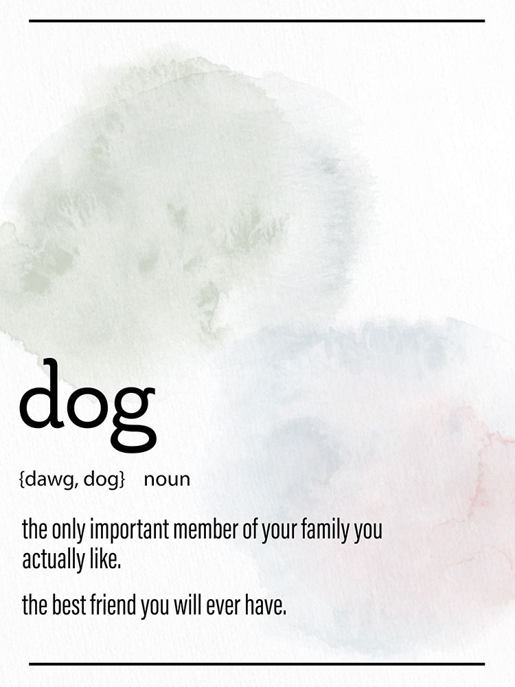 Dog Definition art print by Kimberly Allen for $57.95 CAD