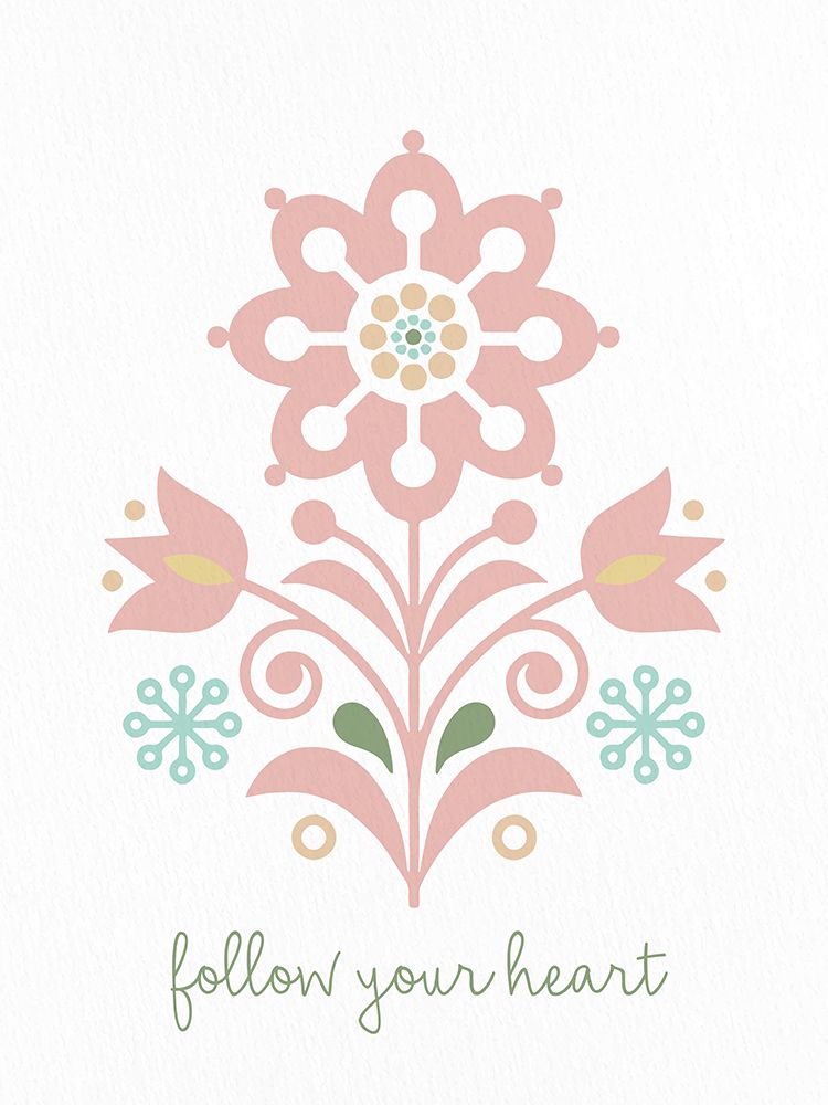Folk Flower 1 art print by Kimberly Allen for $57.95 CAD