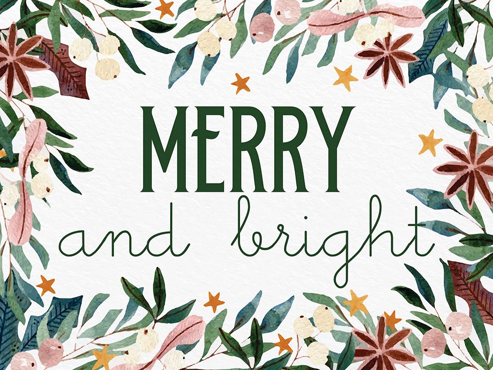 Merry and Bright art print by Kimberly Allen for $57.95 CAD