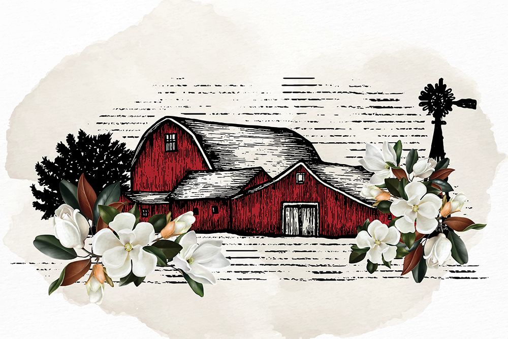 Magnolia Barn art print by Kimberly Allen for $57.95 CAD