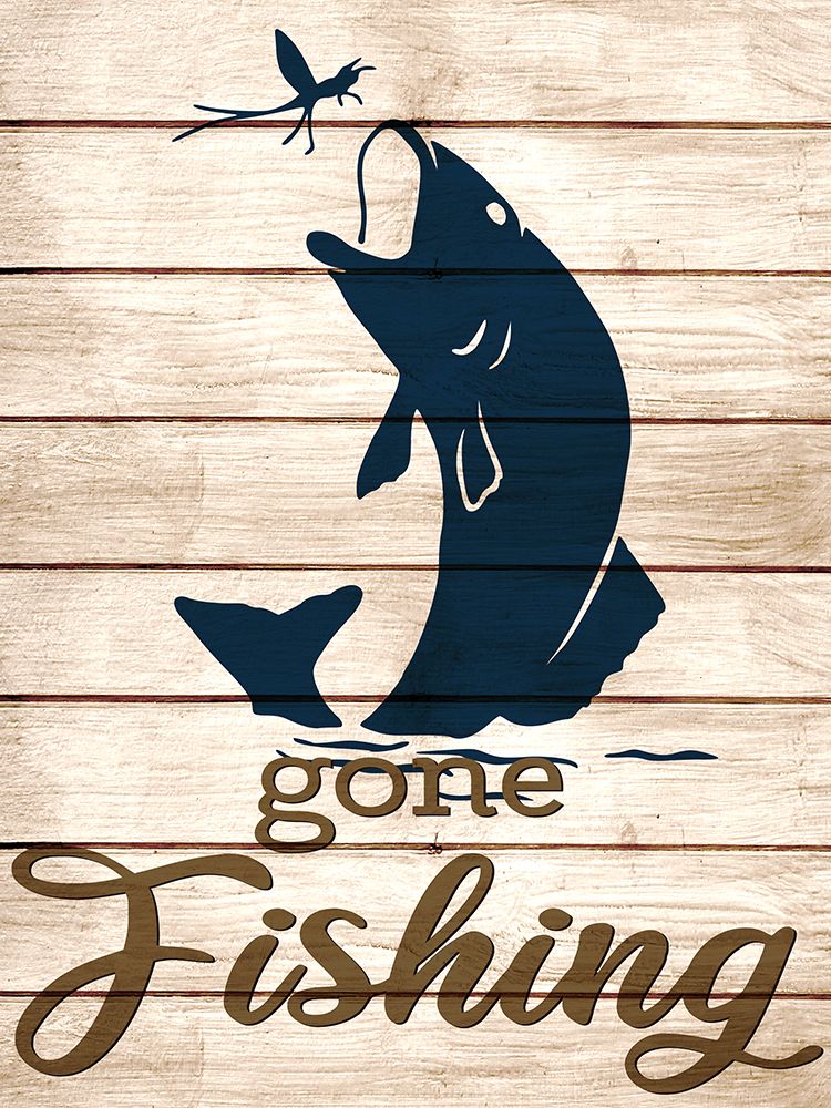 Gone Fishing art print by Kimberly Allen for $57.95 CAD