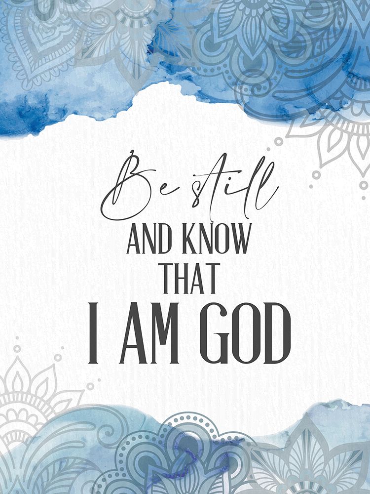 Watercolor Be Still art print by Kimberly Allen for $57.95 CAD