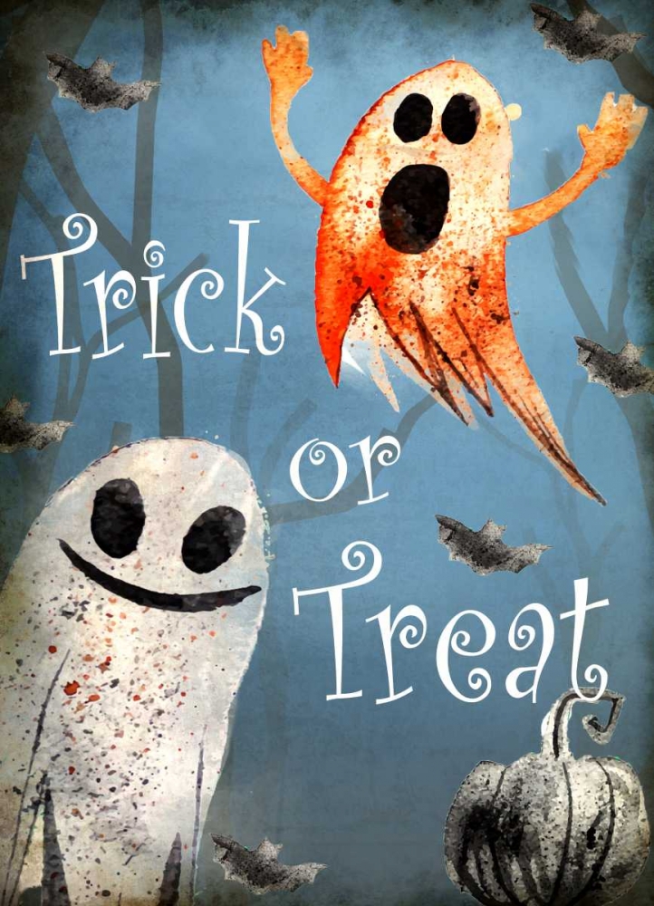 Trick or Treat Ghosts art print by Kimberly Allen for $57.95 CAD